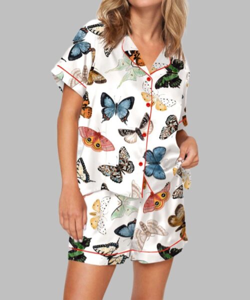 Butterflies And Moths Pajama Set For Women