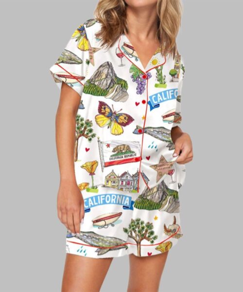 California State Pajama Set For Women