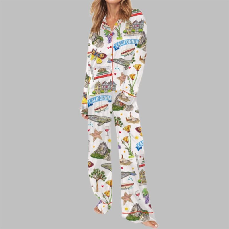 California State Pajama Set For Women - Image 3