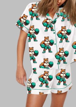 Canelo Alvarez Bear Boxing Pajama Set
