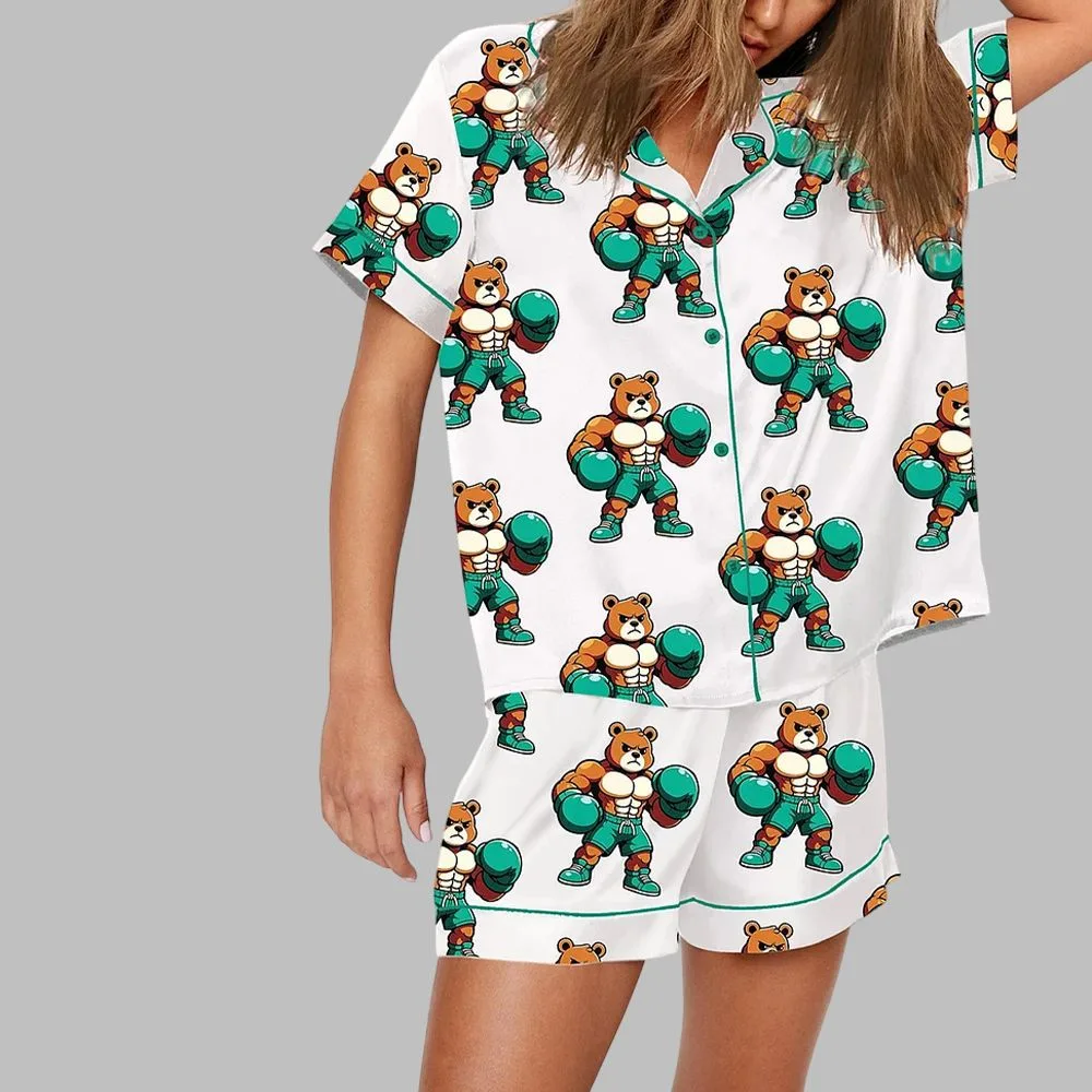 Canelo Alvarez Bear Boxing Pajama Set