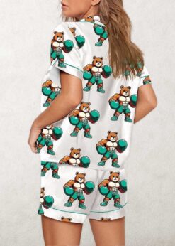 Canelo Alvarez Bear Boxing Pajama Set For Women
