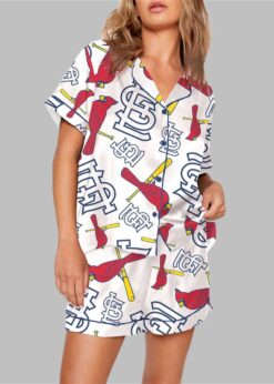 Cardinals Baseball Team Print Pajama Set