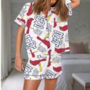 Cardinals Baseball Team Print Pajama Set