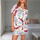 Cardinals Baseball Team Print Pajama Set