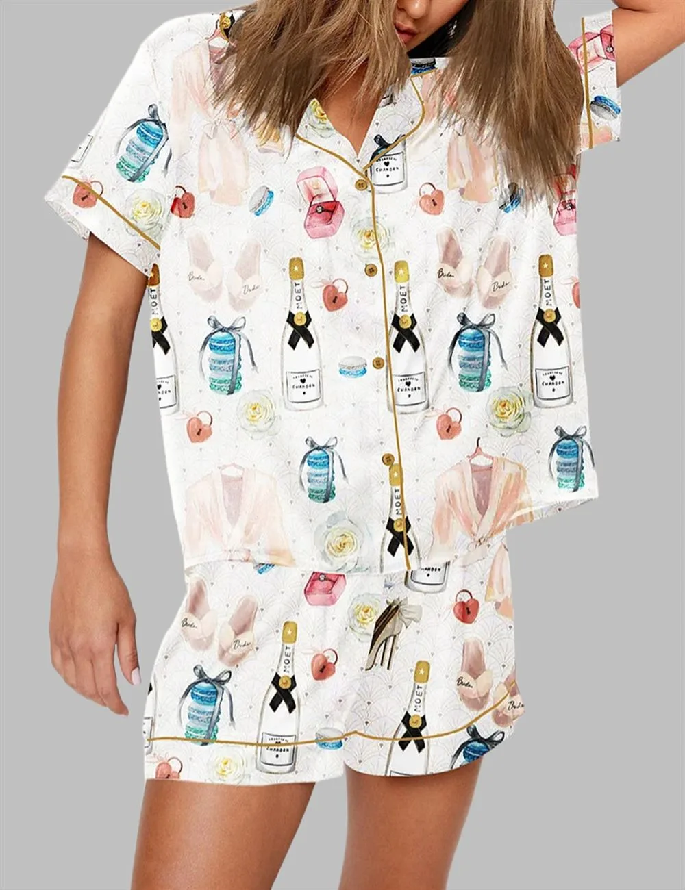 Champagne Glamorous Pajama Set - Image 2