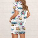 Music Lover Silky Satin Pajama Set For Women