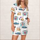 Music Lover Silky Satin Pajama Set For Women