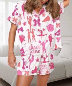 Cheerleading Silky Satin Pajama Set