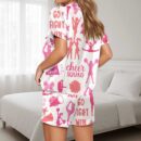 Cheerleading Silky Satin Pajama Set