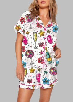 Cheers To The New Year Champagne Pajama Set