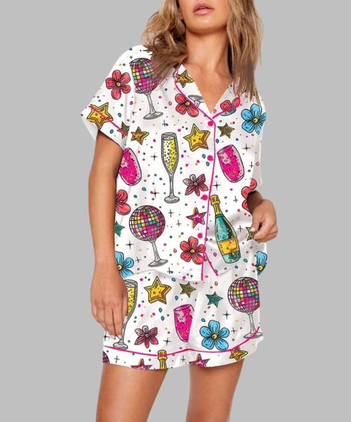 Cheers To The New Year Champagne Pajama Set