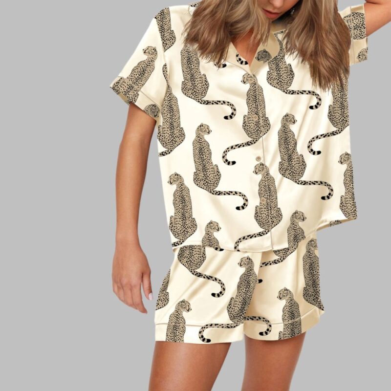 Cheetah Pajama Set For Women - Image 2