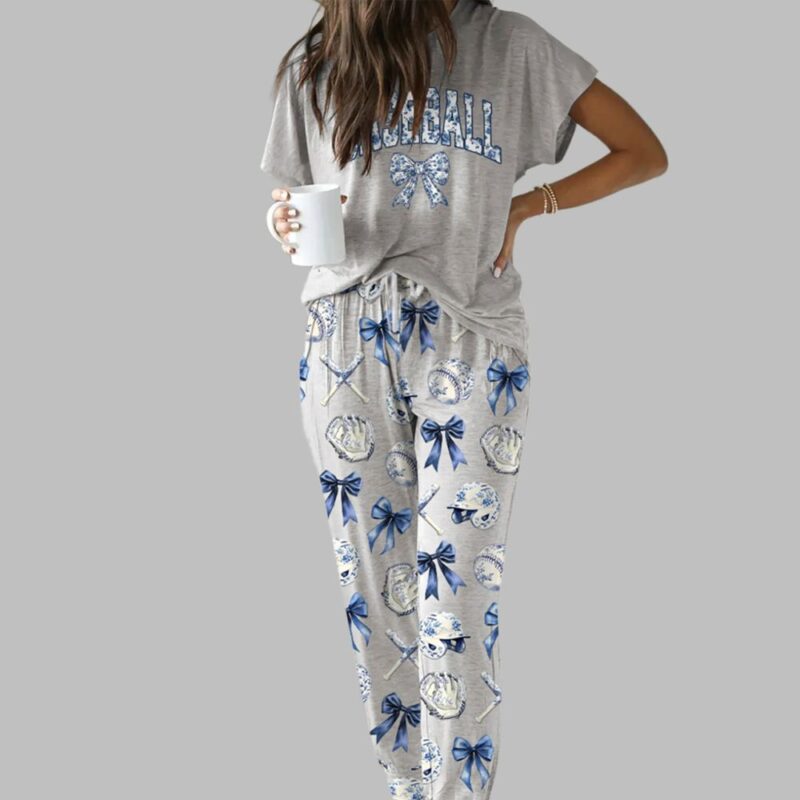 Chinoiserie Baseball Casual Pajama Set - Image 2