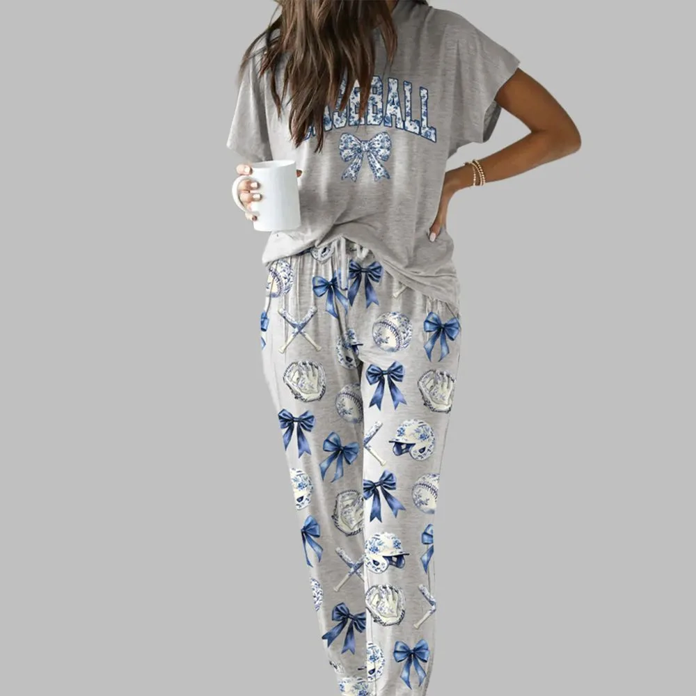 Chinoiserie Baseball Casual Pajama Set - Image 2