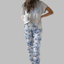 Chinoiserie Golden Retriever Casual Pajama Set