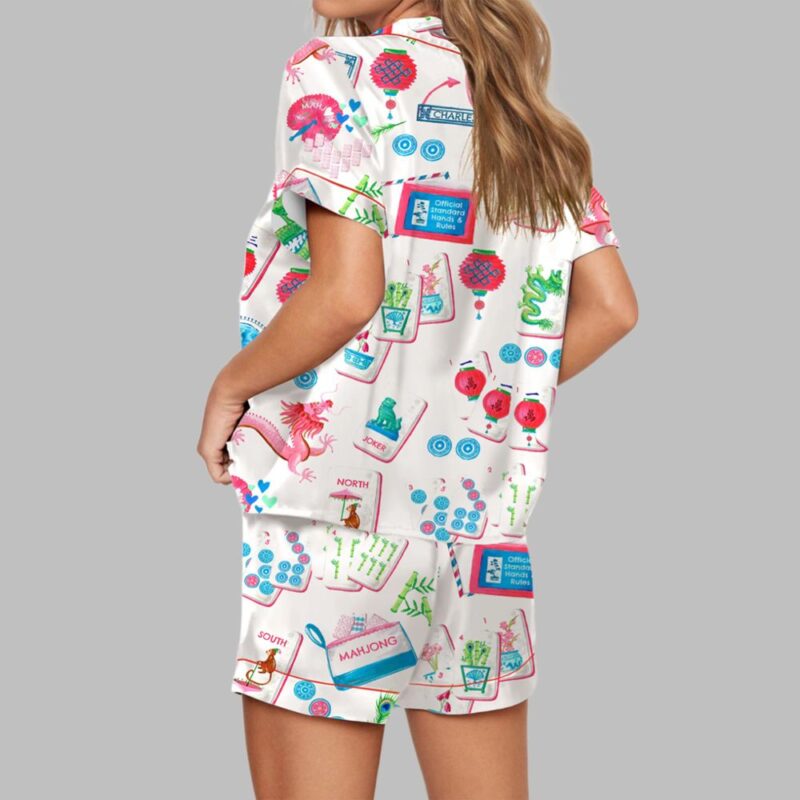 Chinoiserie Mahjong Pajama Set - Image 2