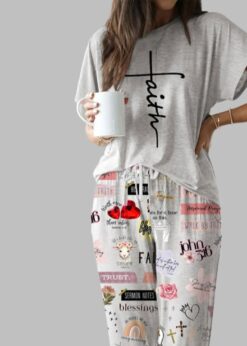Christian Casual Pajama Set For Women