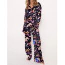 Christmas Animals Satin Pajama Set For Women