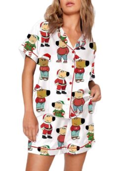 Christmas Chill Guy Meme Pajama Set