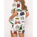 Christmas Classics Satin Pajama Set For Women