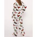Christmas Dachshund Satin Pajama Set For Women