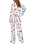 Coastal Coquette Summer Pajama Set For Women
