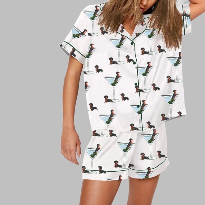 Cocktail Weenies Funny Dachshund Pajama Set - Image 2