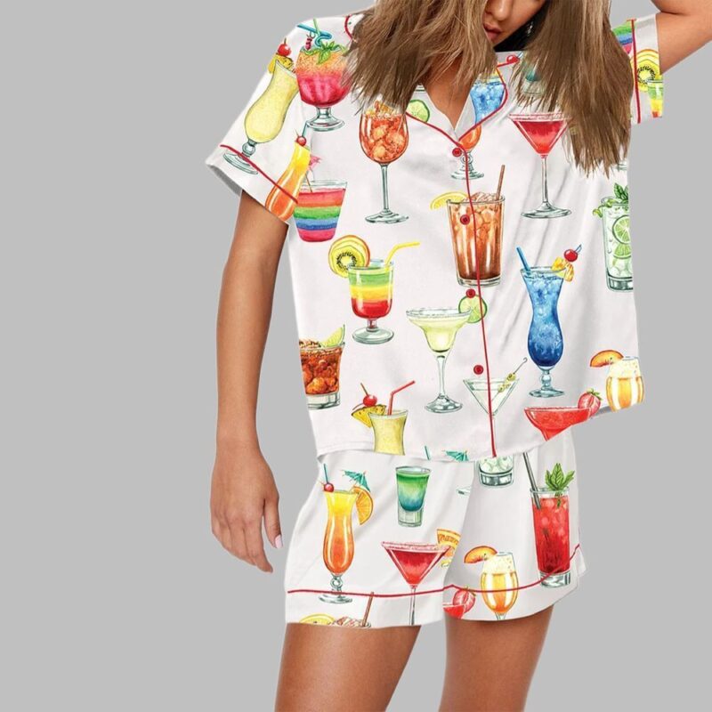 Cocktails Drinking Pajama Set - Image 2