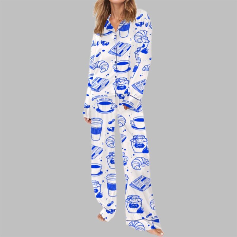Coffee Lover Pajama Set For Women - Image 3