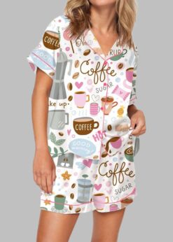 Coffee Pajama Set For Women