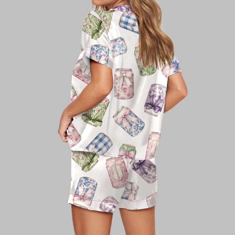 Cola Cans And Bows Pajama Set For Women - Image 2