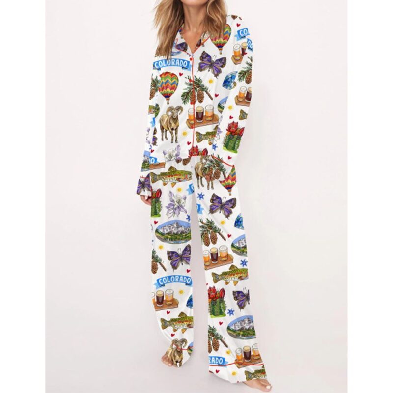 Colorado State Travel Pajama Set For Women - Image 2