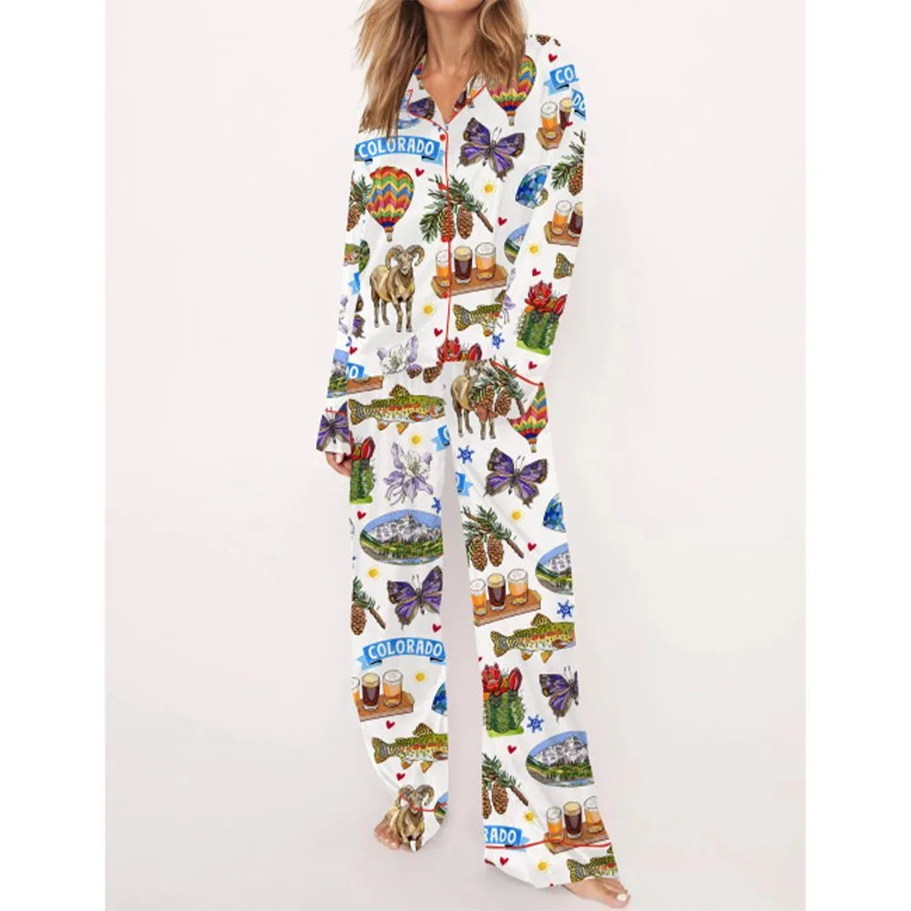 Colorado State Travel Pajama Set For Women - Image 2