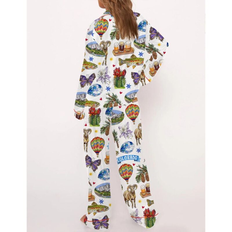 Colorado State Travel Pajama Set For Women - Image 3