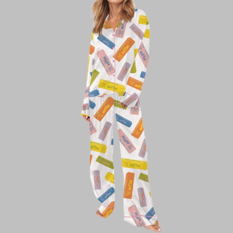 Colorful Butter Pajama Set For Women - Image 3