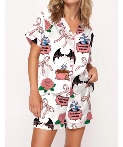 Coquette Acotar Satin Pajama Set For Women