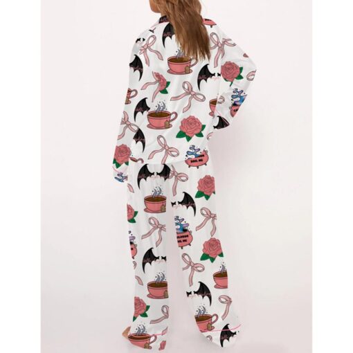 Coquette Acotar Satin Pajama Set For Women - Image 3