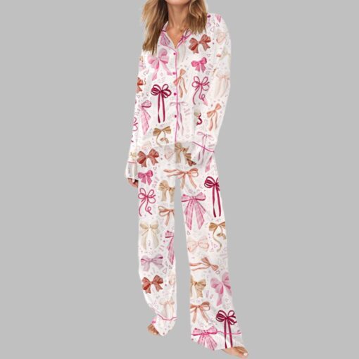 Coquette Bow Pajama Set For Women - Image 3