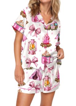 Coquette Camping Pajama Set For Women