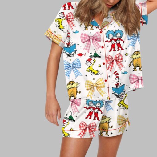 Coquette Cartoon Reading Pajama Set - Image 2