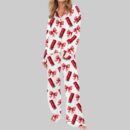 Coquette Cherry Energy Drinks Pajama Set For Women