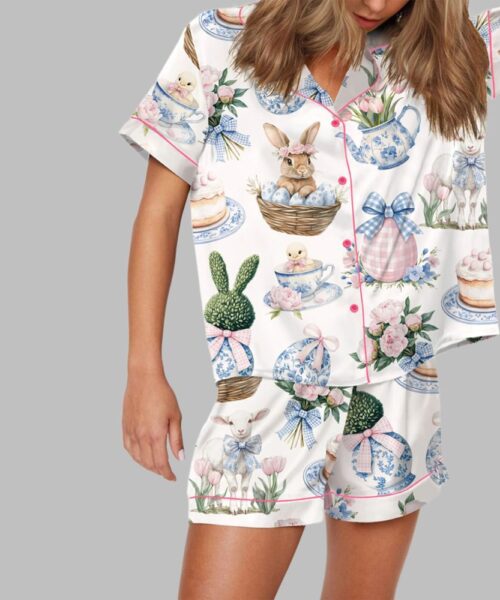 Coquette Chinoiserie Easter Pajama Set