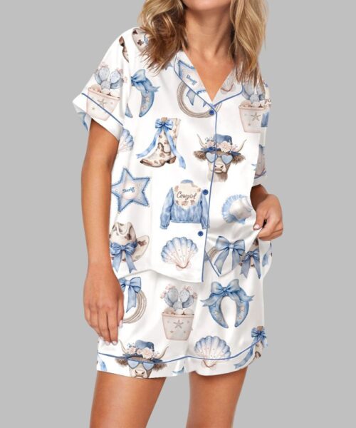 Coquette Coastal Cowgirl Pajama Set For Women