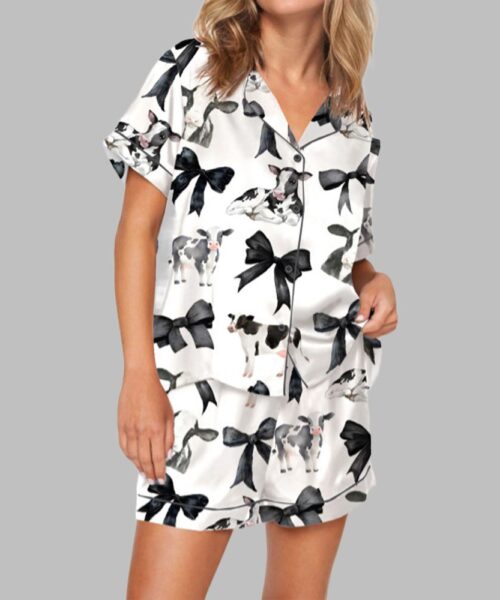 Coquette Cow Pajama Set For Women