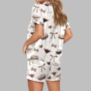 Coquette Espresso Martini Pajama Set For Women