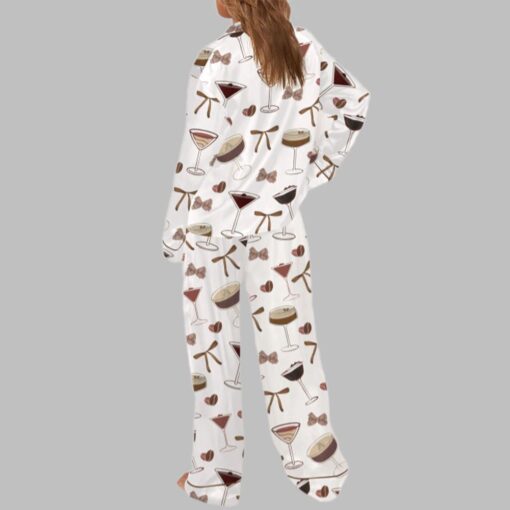 Coquette Espresso Martini Pajama Set For Women - Image 3