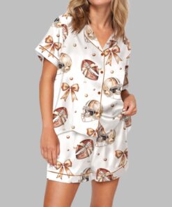 Coquette Football Bow Pajama Set
