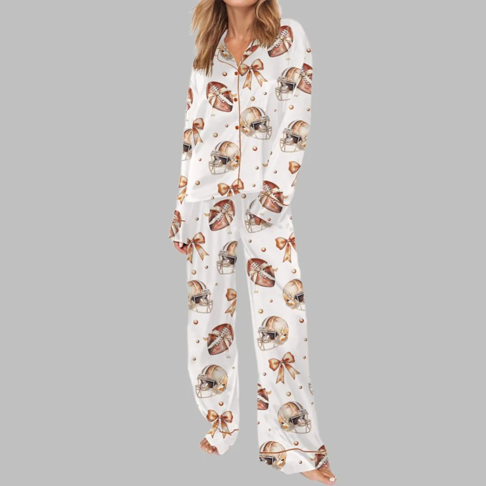 Coquette Football Bow Pajama Set - Image 3