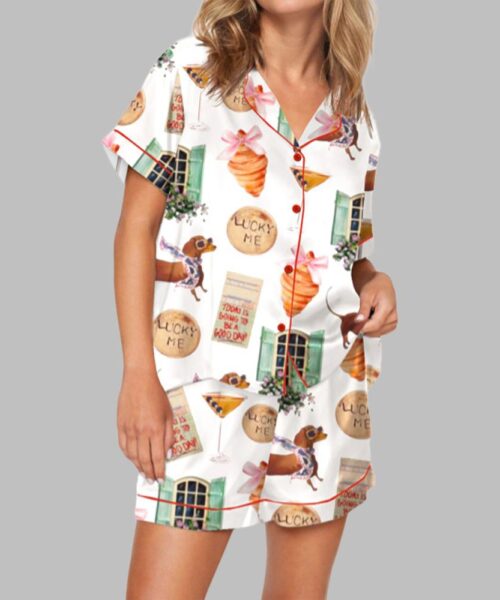 Coquette Girly Aesthetic Pajama Set For Women
